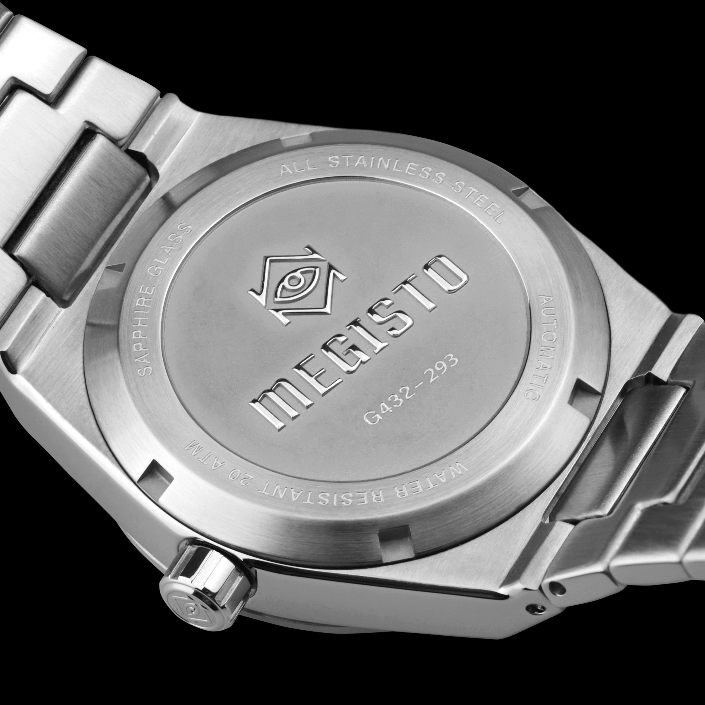 Montre Automatique Megisto ACQUA - Acier, Cadran Bleu, étanche 200m, Neuve Avec étiquettes